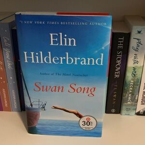 Barnes & Noble Blue and Red 'Swan Song' by Elin Hilderbrand